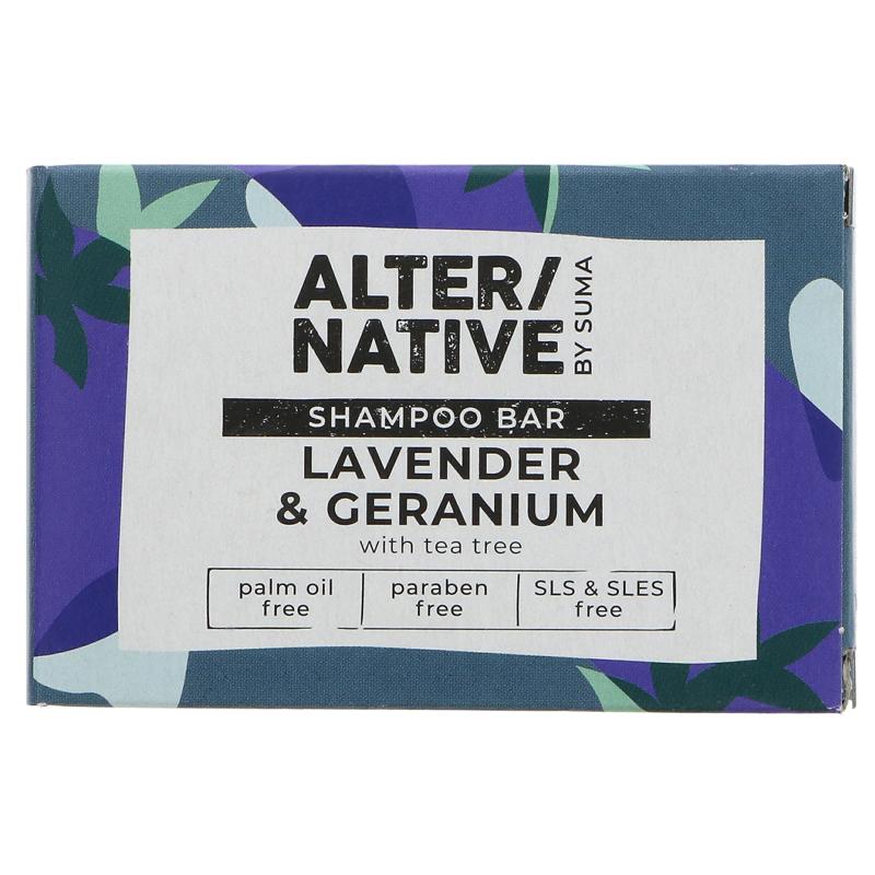 Alter/native By Suma Shampoo Bar - Lavender & Geranium 95g