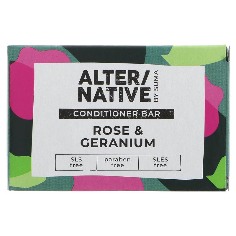 Alter/native By Suma Hair Conditioner Bar - Rose & Geranium